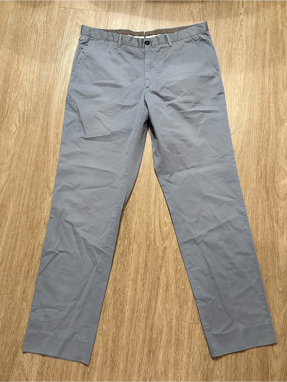 Ermenegildo Zegna $800 Luxury Flat-Front 100% Cotton Trousers / Chinos SZ 36